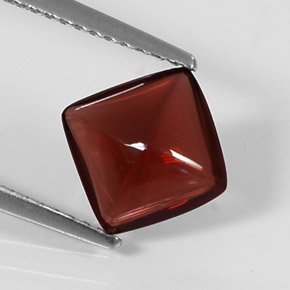 Granada piropo vermelho natural 2,02ct, transparente, transparente/translúcido