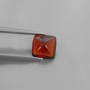 Granada piropo vermelho natural 2,08ct, transparente, transparente/translúcido