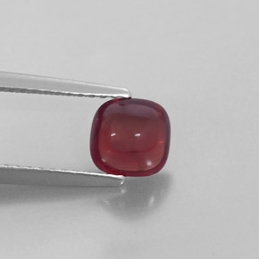 Granada piropo vermelho natural 1,16ct, transparente, transparente/translúcido