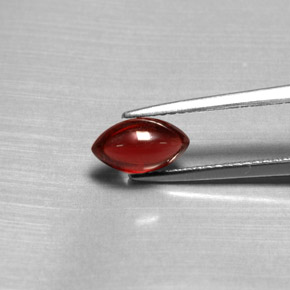 Granada piropo vermelho natural 1,39ct, transparente, transparente/translúcido
