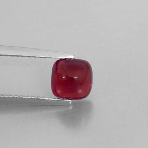 Granada piropo vermelho natural 1,81ct, transparente, transparente/translúcido