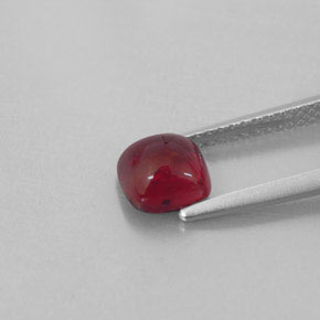 Granada piropo vermelho natural 1,81ct, transparente, transparente/translúcido