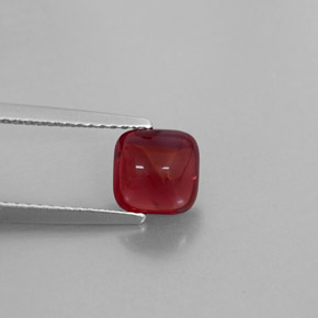 Granada piropo vermelho natural 1,98ct, transparente, transparente/translúcido