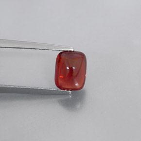 Granada piropo vermelho natural 2,60ct, transparente, transparente/translúcido