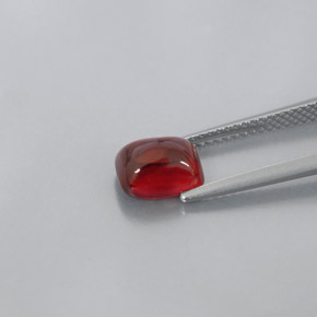 Granada piropo vermelho natural 2,60ct, transparente, transparente/translúcido