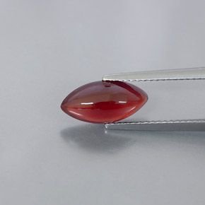 Granada piropo vermelho natural 3,08ct, transparente, transparente/translúcido