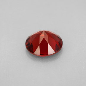 Granada piropo vermelho natural 2,93ct, corte redondo, VVS-VS