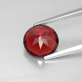 Granada piropo vermelho natural 3,01ct, corte redondo, VVS-VS