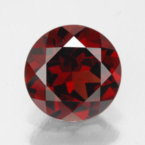 Granada piropo vermelho natural 3,01ct, corte redondo, VVS-VS