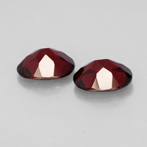 Pedras preciosas de granada piropo vermelho natural de  ct, corte oval, VVS