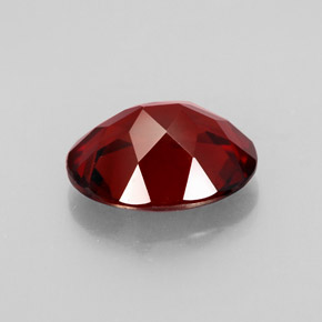 Granada piropo vermelho natural 3,02ct, corte oval, VVS-VS