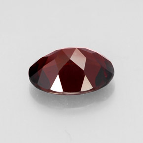 Granada piropo vermelho natural 2,98ct, corte oval, VVS-VS