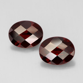 Pedras preciosas de granada piropo vermelho natural de  ct, corte oval, VVS