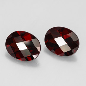 Pedras preciosas de granada piropo vermelho natural de  ct, corte oval, VVS