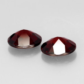 Pedras preciosas de granada piropo vermelho natural de  ct, corte oval, VVS