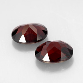 Pedras preciosas de granada piropo vermelho natural de  ct, corte oval, VVS