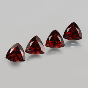 Pedras preciosas de granada piropo vermelho natural de  ct, trillion, VVS-VS