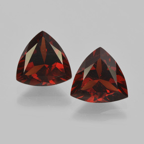 Pedras preciosas de granada piropo vermelho natural de  ct, trillion, VS