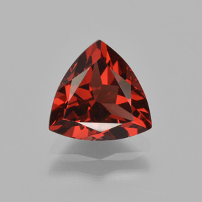 Granada piropo vermelho natural 1,92ct, trillion, VS