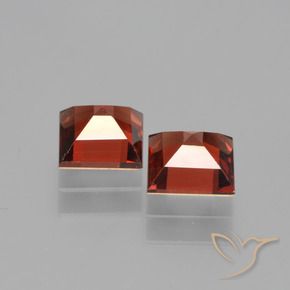 Pedras preciosas de Granada Piropo groselha vermelha natural de 1.49 ct, Quadrado, VS