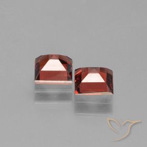Pedras preciosas de Granada Piropo Vermelho escuro natural de 1.46 ct, Quadrado, VVS-VS