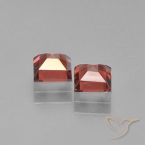 Pedras preciosas de Granada Piropo vermelho médio natural de 1.57 ct, Quadrado, VS
