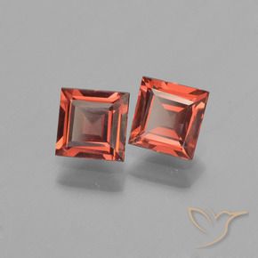 Pedras preciosas de Granada Piropo Vermelho escuro natural de 1.39 ct, Quadrado, VS