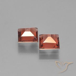 Pedras preciosas de Granada Piropo Vermelho escuro natural de 1.39 ct, Quadrado, VS