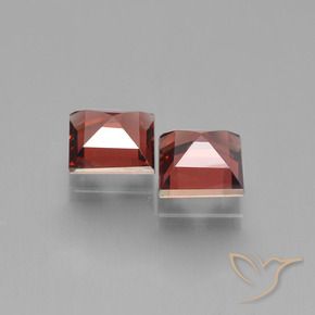 Pedras preciosas de Granada Piropo Vermelho escuro natural de 1.51 ct, Quadrado, VS