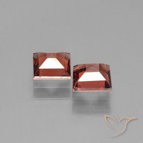 Pedras preciosas de Granada Piropo vermelho médio natural de 1.41 ct, Quadrado, VVS-VS