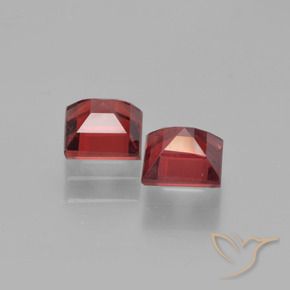 Pedras preciosas de Granada Piropo Vermelho escuro natural de 1.58 ct, Quadrado, VS