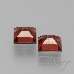 Pedras preciosas de Granada Piropo Vermelho escuro natural de 1.55 ct, Quadrado, VS