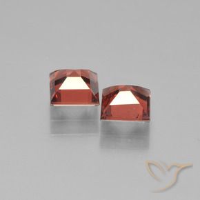 Pedras preciosas de Granada Piropo vermelho médio natural de 1.61 ct, Quadrado, VS