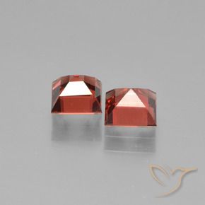 Pedras preciosas de Granada Piropo vermelho médio natural de 1.70 ct, Quadrado, VVS-VS