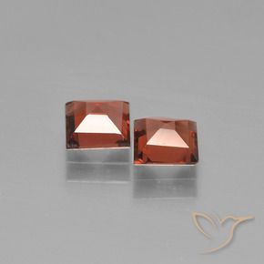 Pedras preciosas de Granada Piropo Vermelho escarlate natural de 1.43 ct, Quadrado, VS
