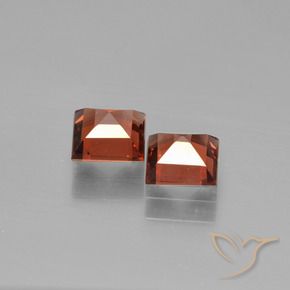 Pedras preciosas de Granada Piropo Vermelho escarlate natural de 1.53 ct, Quadrado, VS