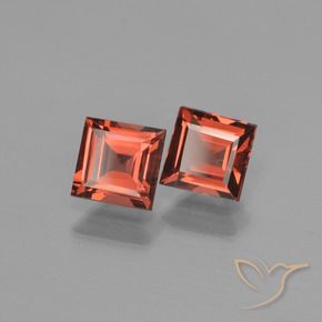Pedras preciosas de Granada Piropo Vermelho escarlate natural de 1.71 ct, Quadrado, VS