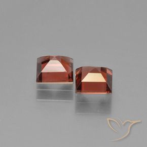 Pedras preciosas de Granada Piropo Vermelho escarlate natural de 1.71 ct, Quadrado, VS