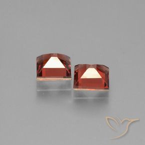 Pedras preciosas de Granada Piropo Vermelho escarlate natural de 1.59 ct, Quadrado, VS