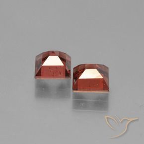 Pedras preciosas de Granada Piropo vermelho médio natural de 1.78 ct, Quadrado, VS