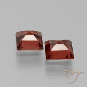 Pedras preciosas de Granada Piropo Vermelho escuro natural de 1.51 ct, Quadrado, VS