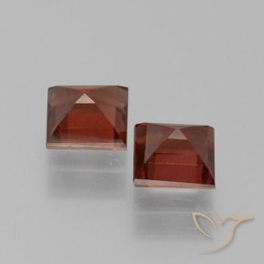 Pedras preciosas de Granada Piropo Sangria Tinto natural de 1.73 ct, Quadrado, VS