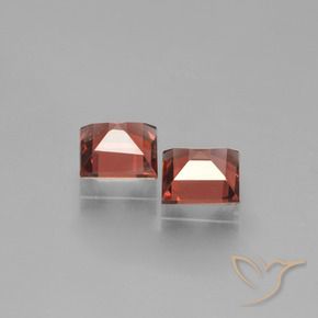 Pedras preciosas de Granada Piropo vermelho médio natural de 1.49 ct, Quadrado, VS