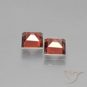 Pedras preciosas de Granada Piropo vermelho médio natural de 1.64 ct, Quadrado, VVS-VS