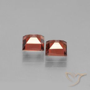 Pedras preciosas de Granada Piropo Vermelho escarlate natural de 1.59 ct, Quadrado, VVS-VS