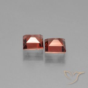 Pedras preciosas de Granada Piropo Vermelho escarlate natural de 1.45 ct, Quadrado, VVS-VS