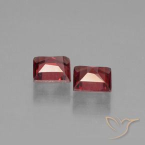 Pedras preciosas de Granada Piropo Vermelho escuro natural de 1.35 ct, Quadrado, VS