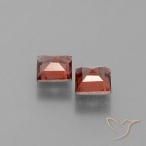 Pedras preciosas de Granada Piropo Vermelho escarlate natural de 1.53 ct, Quadrado, VS