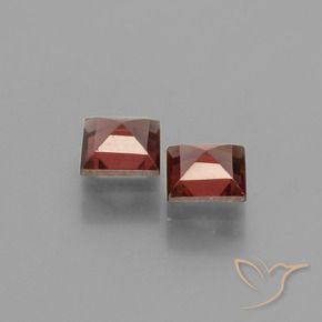 Pedras preciosas de Granada Piropo Sangria Tinto natural de 1.49 ct, Quadrado, VS