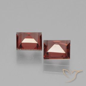 Pedras preciosas de Granada Piropo vermelho médio natural de 1.31 ct, Quadrado, VVS-VS